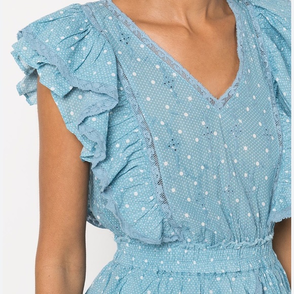 LoveShackFancy Corelli Ruffled Mini Dress - Picture 4 of 12